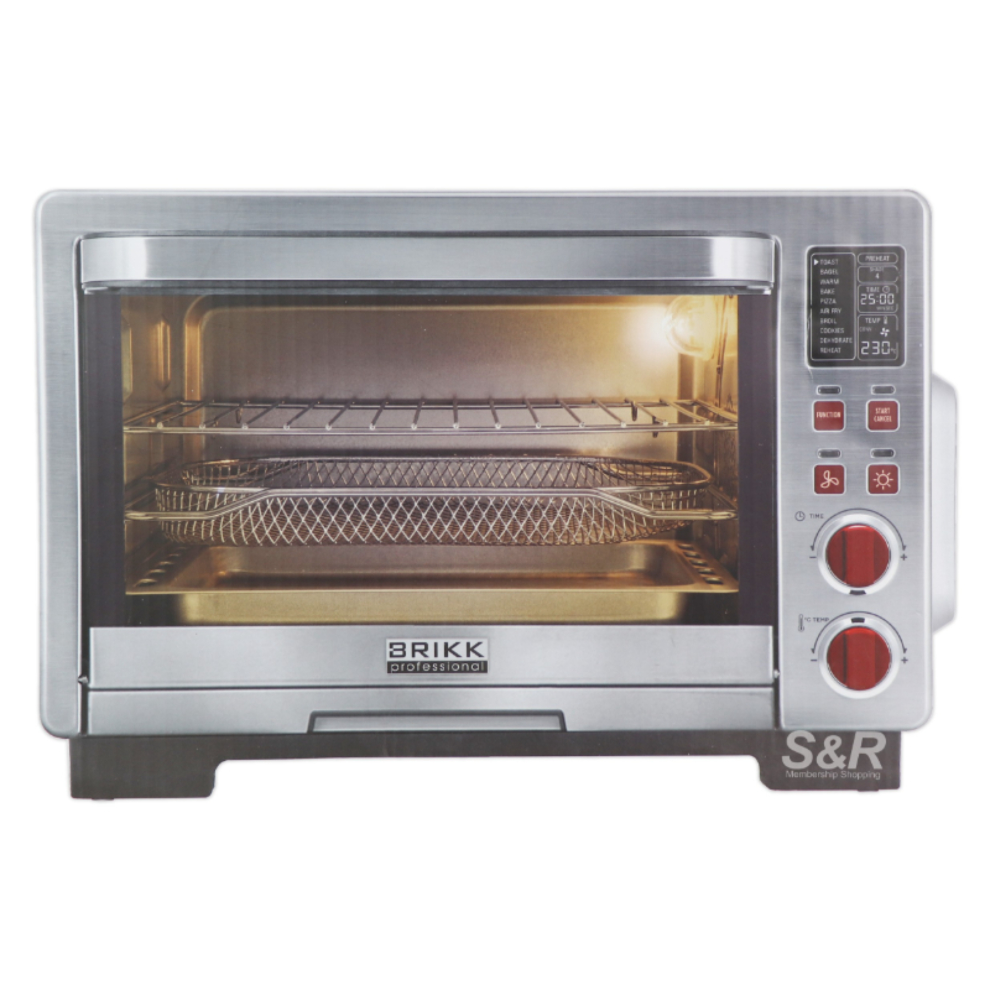 Brikk Professional Series 10-in-1 Smart Digital Oven BLPSD24SS